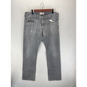 Simon Spurr Jeans Mens 34 Gray Denim Slim Fit Straight Leg‎ Made In USA Preppy